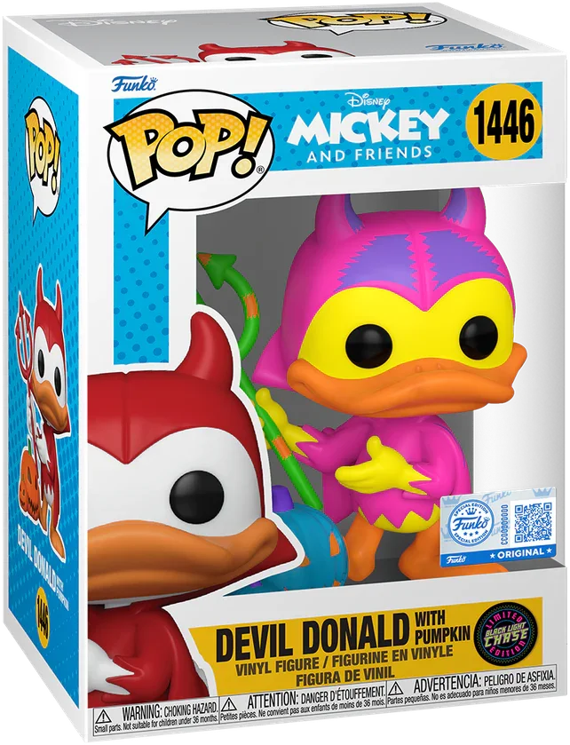 FUN77398 Disney - Devil Donald with Pumpkin (with chase) US Exclusive Pop! Vinyl [RS] - Funko - Titan Pop Culture