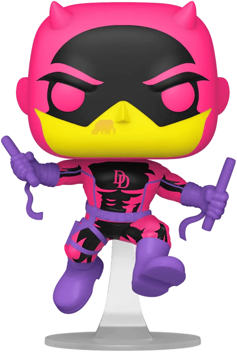 FUN77545 Marvel Comics - Daredevil (Classic) US Exclusive Blacklight Pop! Vinyl [RS] - Funko - Titan Pop Culture