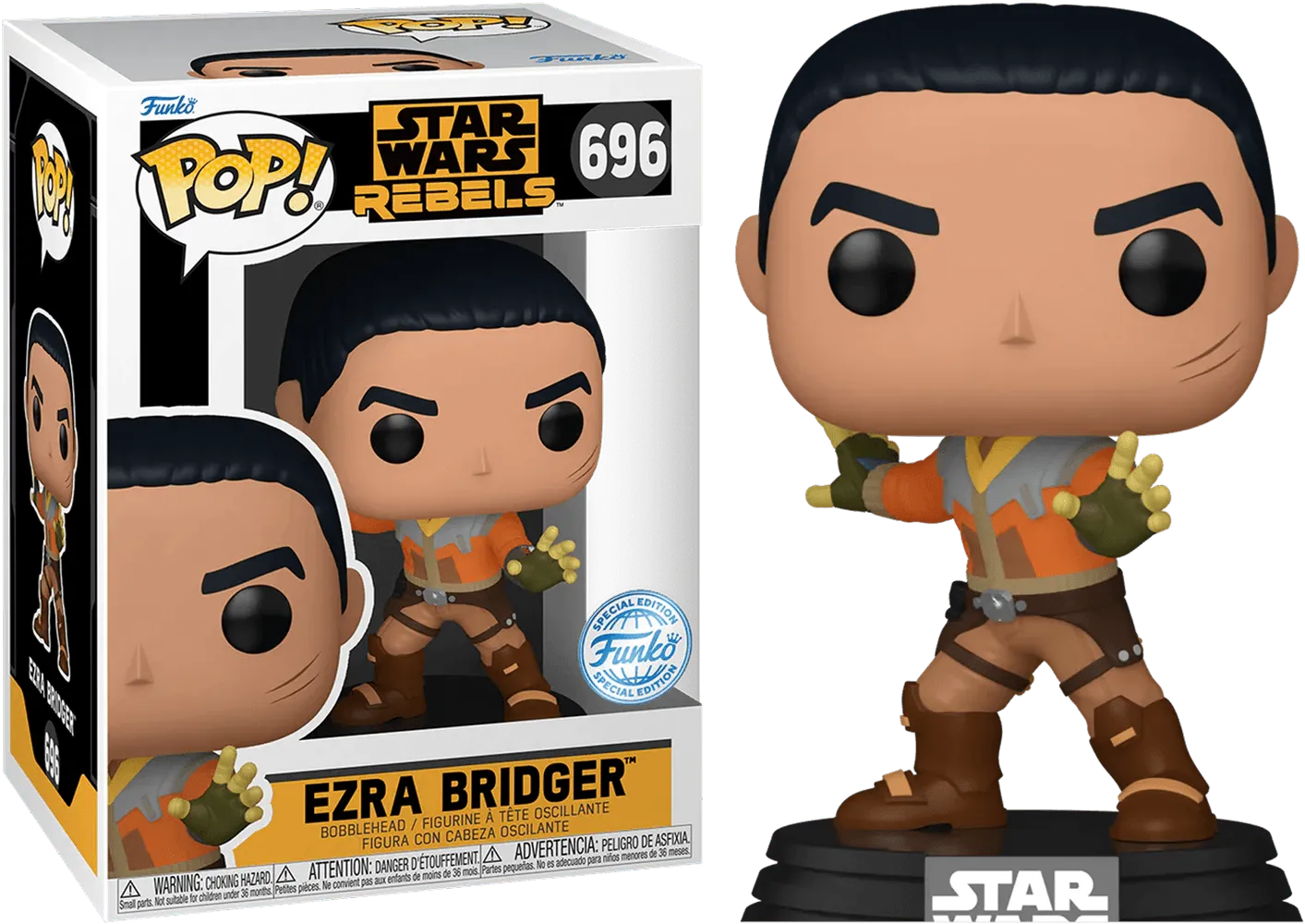 FUN77982 Star Wars: Rebels - Ezra Bridger US Exclusive Pop! Vinyl [RS] - Funko - Titan Pop Culture