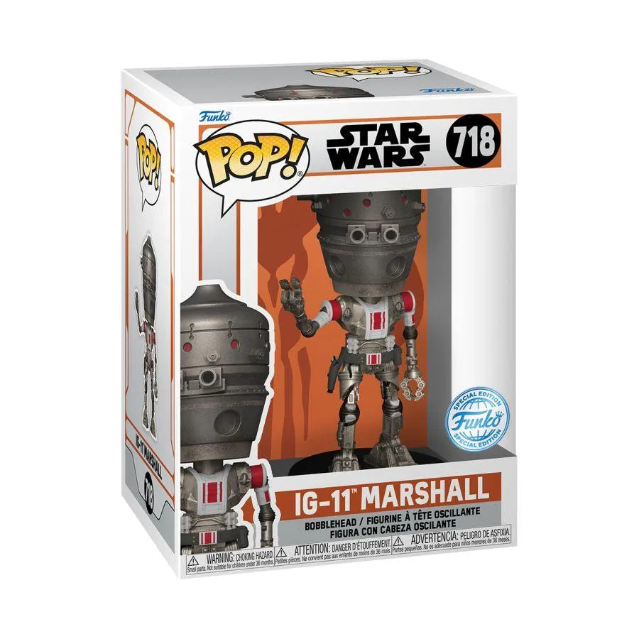 FUN78342 Star Wars: Mandalorian - IG-11 Marshall US Exclusive Pop! Vinyl [RS] - Funko - Titan Pop Culture