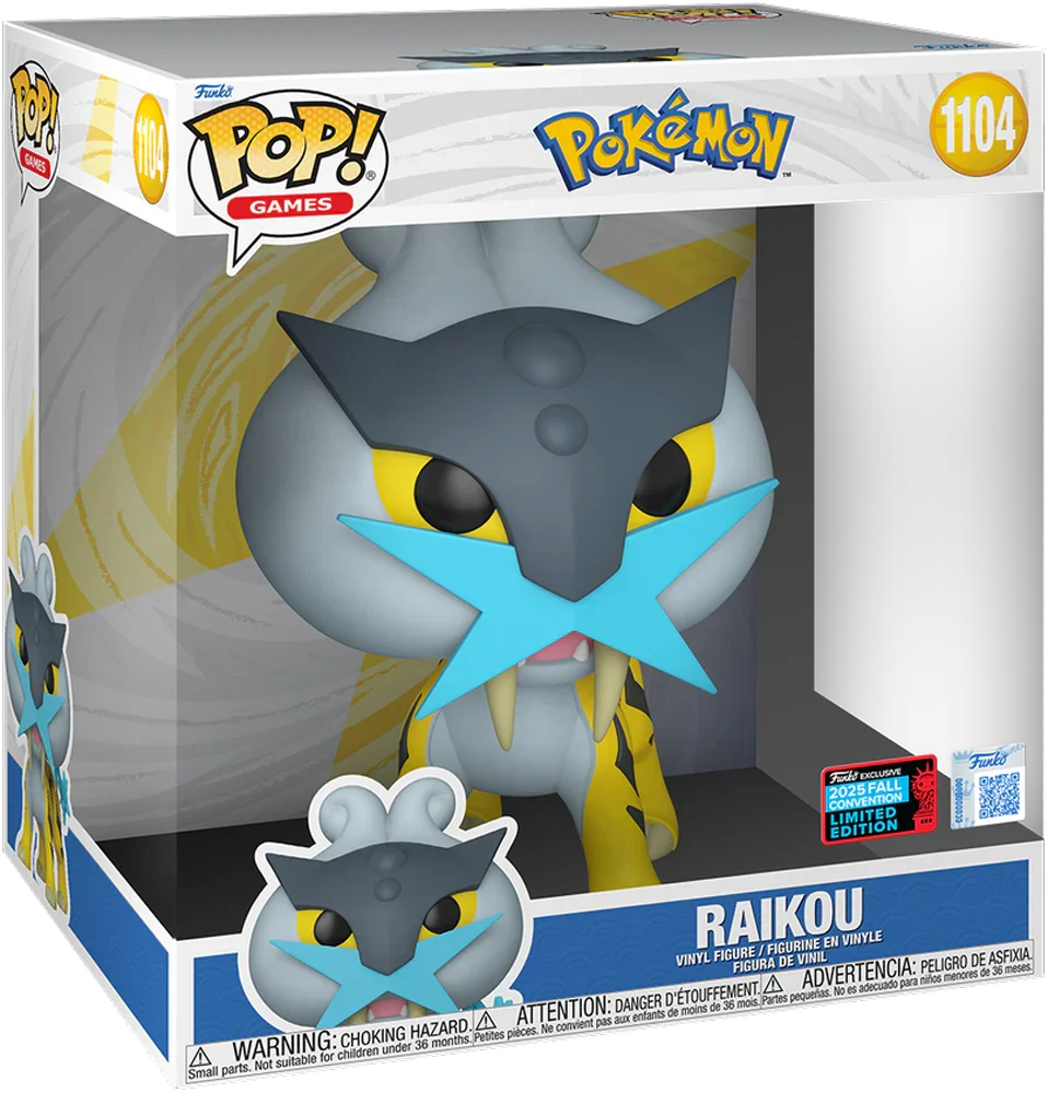 Pokemon - Raikou 10" Pop! Vinyl 2025 NYCC Exclusive [RS]