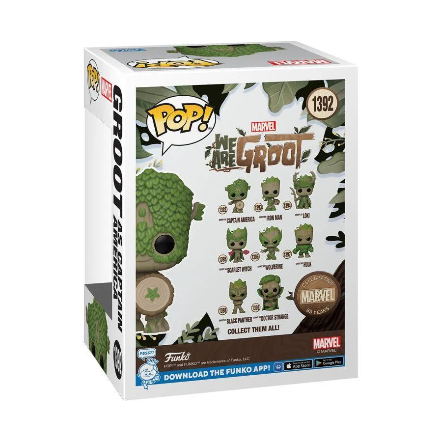 FUN79515 We Are Groot - Groot Captain America (Marvel: 85th Anniversary) Pop! Vinyl - Funko - Titan Pop Culture