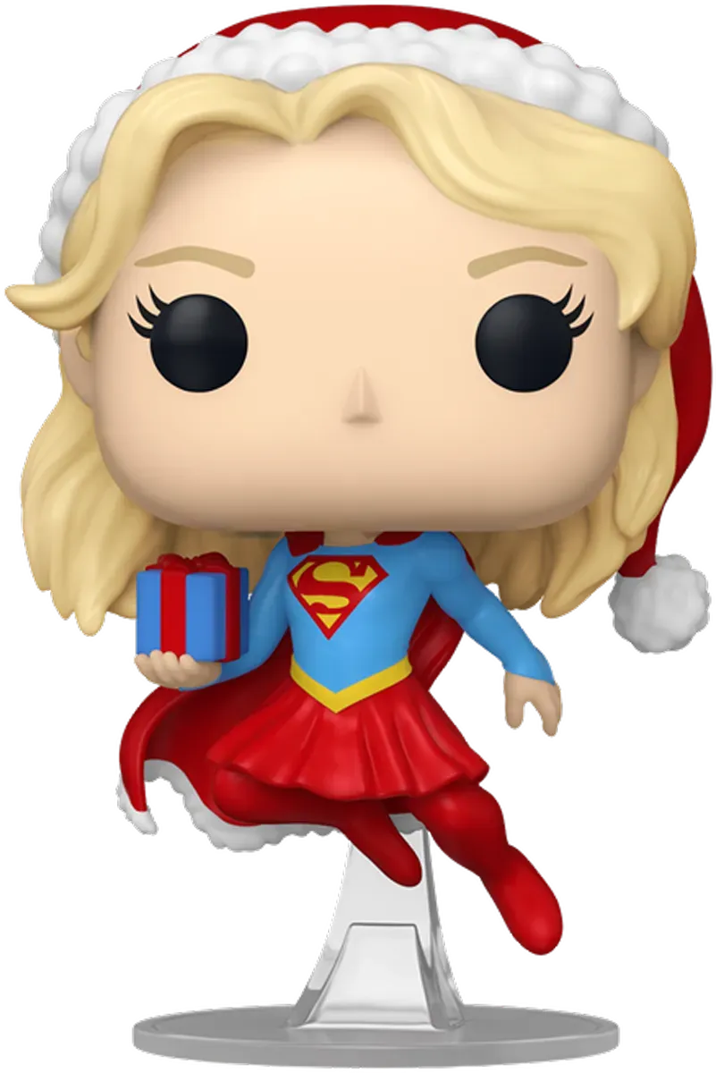 FUN80031 DC Comics - Supergirl with Gift Holiday Pop! Pop! Vinyl - Funko - Titan Pop Culture