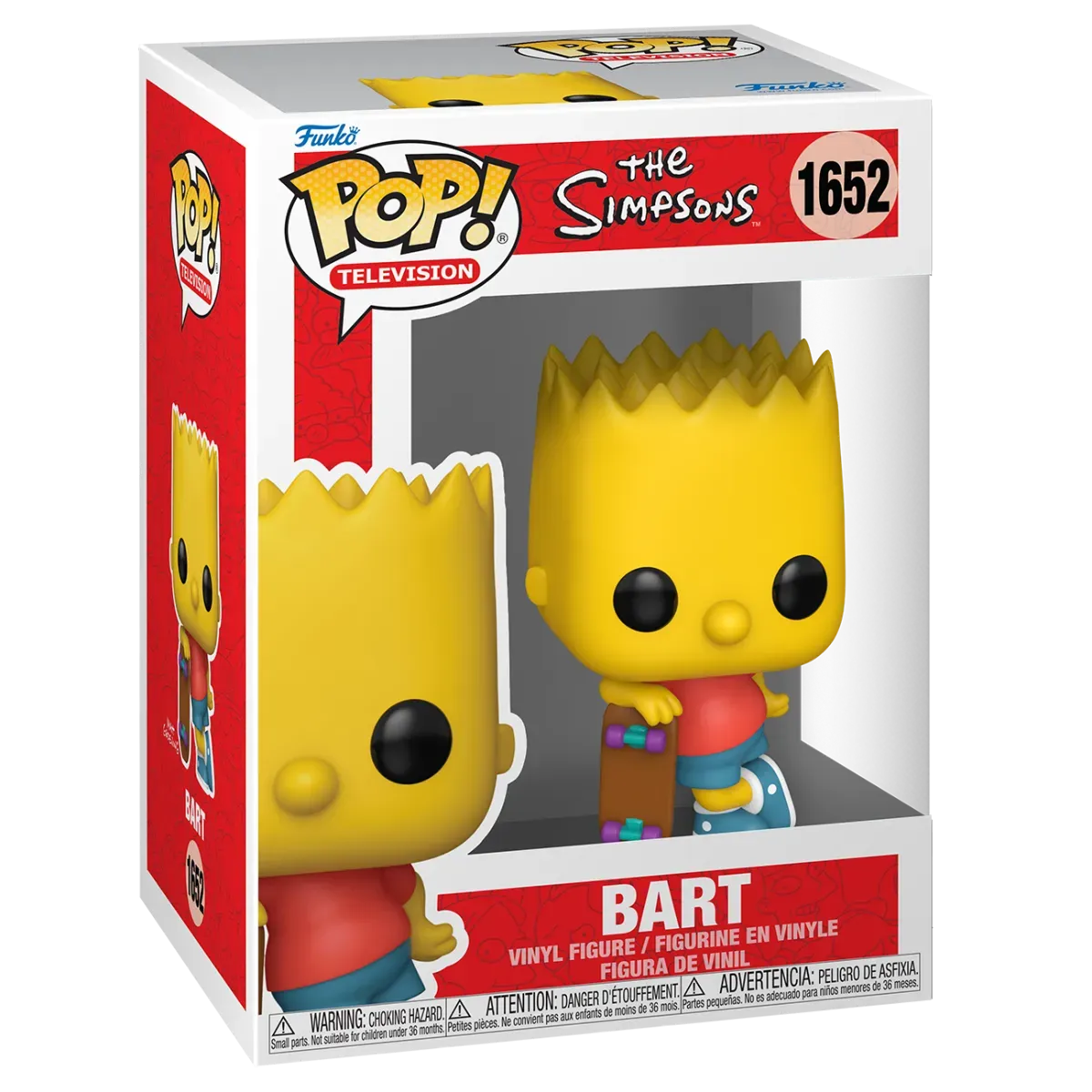 FUN80071 The Simpsons - Bart with Skateboard Pop! Vinyl - Funko - Titan Pop Culture