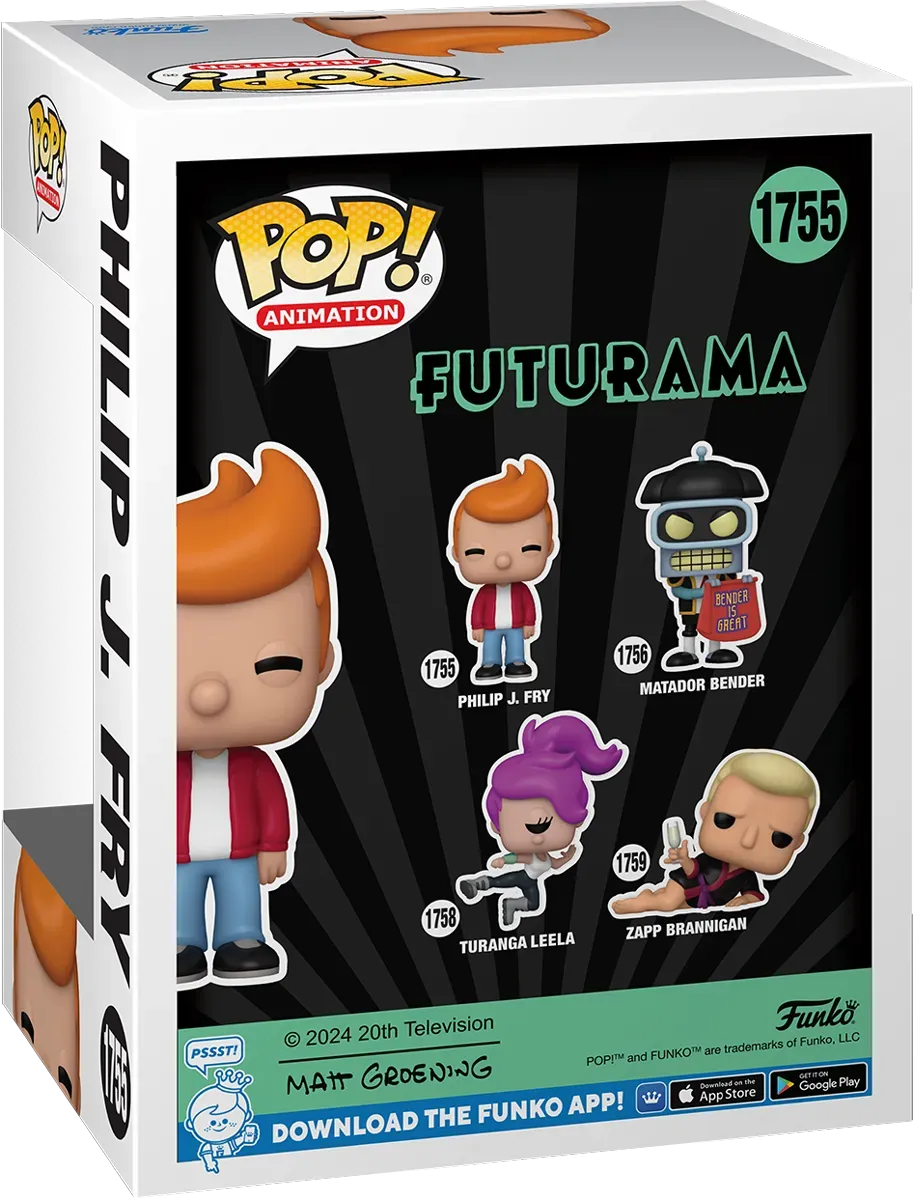FUN80078 Futurama - Philip J. Fry Pop! Vinyl - Funko - Titan Pop Culture