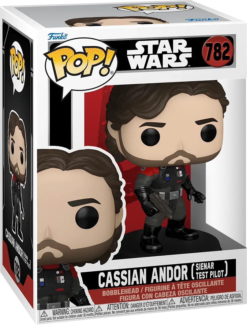 FUN80164BUNDLE Star Wars: Andor - Cassian Andor (Sienar Test Pilot) Pop! Vinyl - Chase Bundle / Case - Funko - Titan Pop Culture