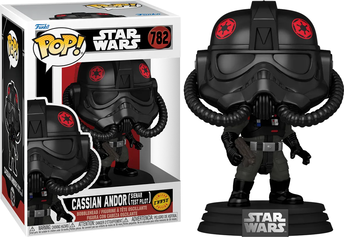 FUN80164BUNDLE Star Wars: Andor - Cassian Andor (Sienar Test Pilot) Pop! Vinyl - Chase Bundle / Case - Funko - Titan Pop Culture