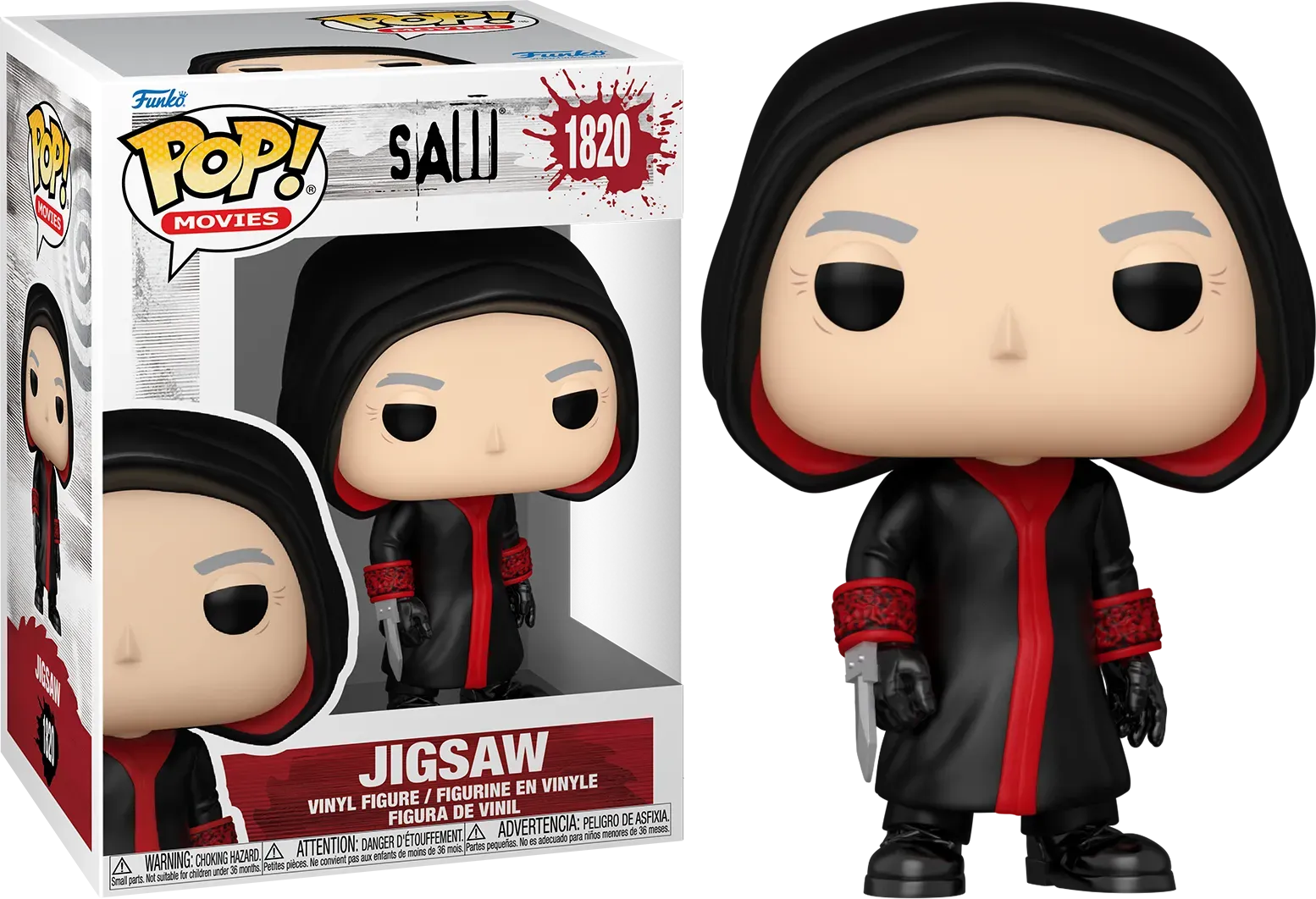 FUN80692BUNDLE Saw: 10th Anniversary - Jigsaw Killer Pop! Vinyl - Chase Bundle / Case - Funko - Titan Pop Culture