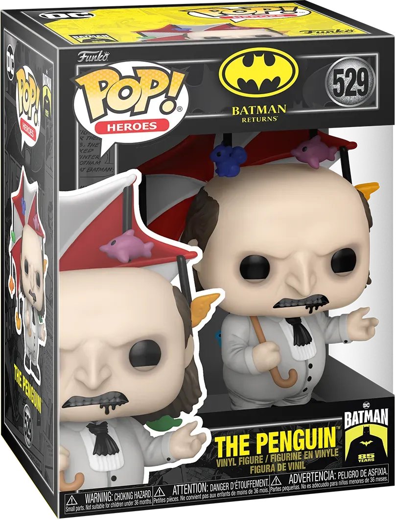 FUN80698 Batman Returns - The Penguin with Animal Umbrella 85th Batman Anniversary Pop! Vinyl - Funko - Titan Pop Culture