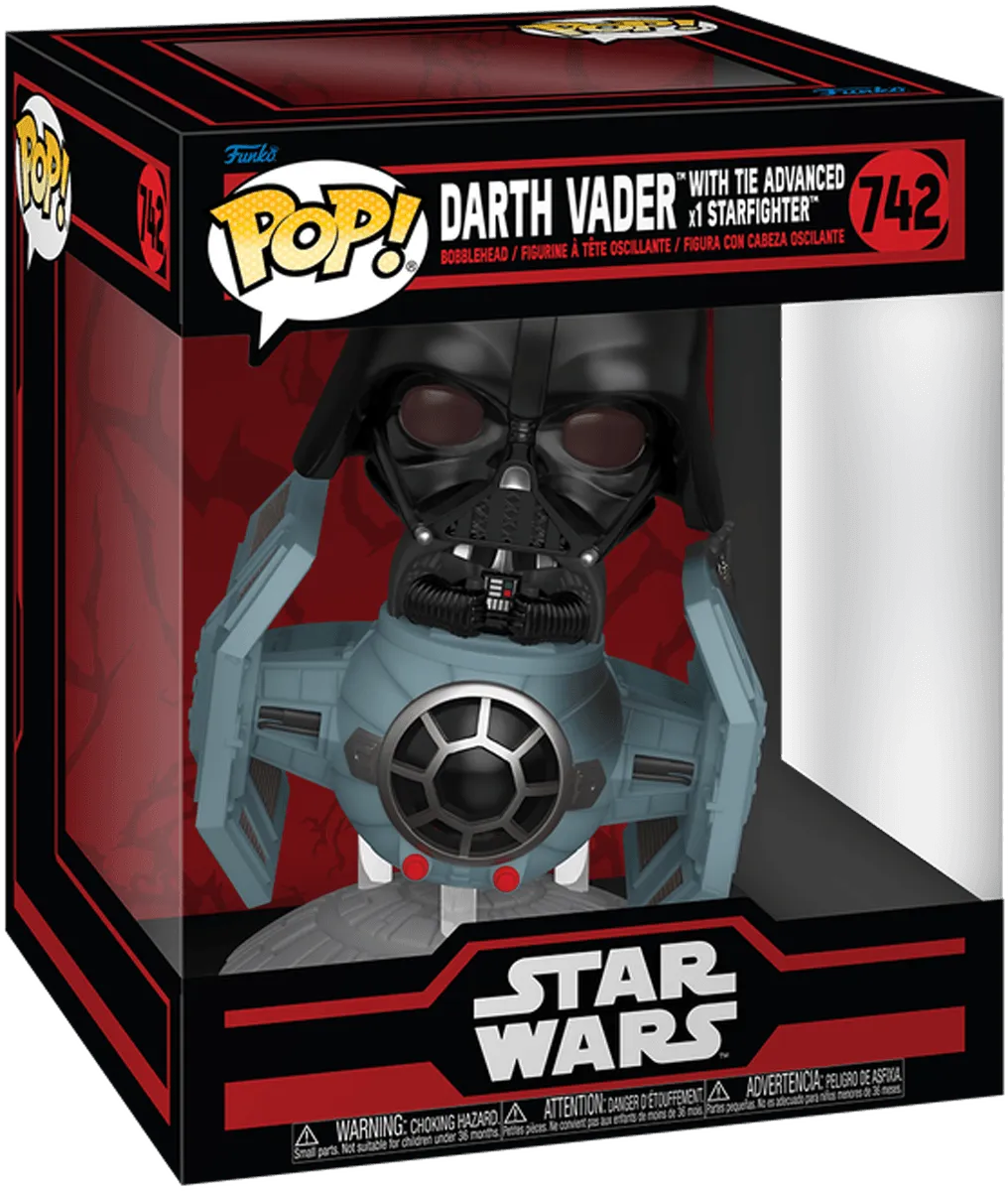 FUN80769 Star Wars: Darkside -Darth Vader with TIE Advanced x1 Starfighter Pop! Ride - Funko - Titan Pop Culture