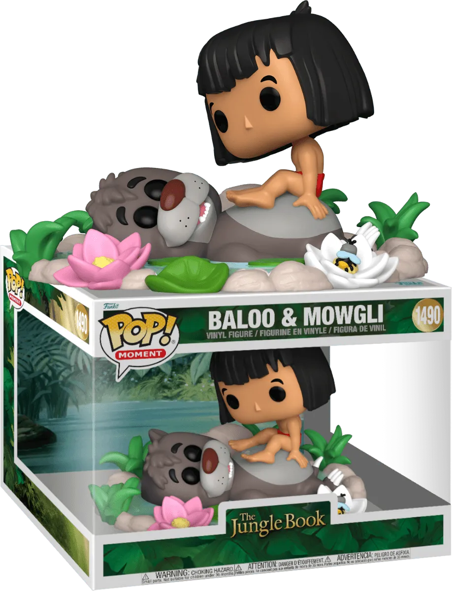 FUN80789 Jungle Book - Baloo & Mowgli Pop! Moment - Funko - Titan Pop Culture