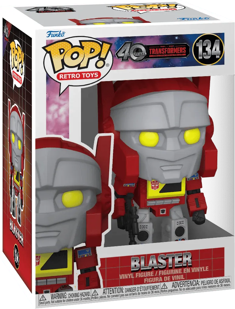 FUN80988 Transformers: Generation 1 - Blaster Pop! Vinyl - Funko - Titan Pop Culture