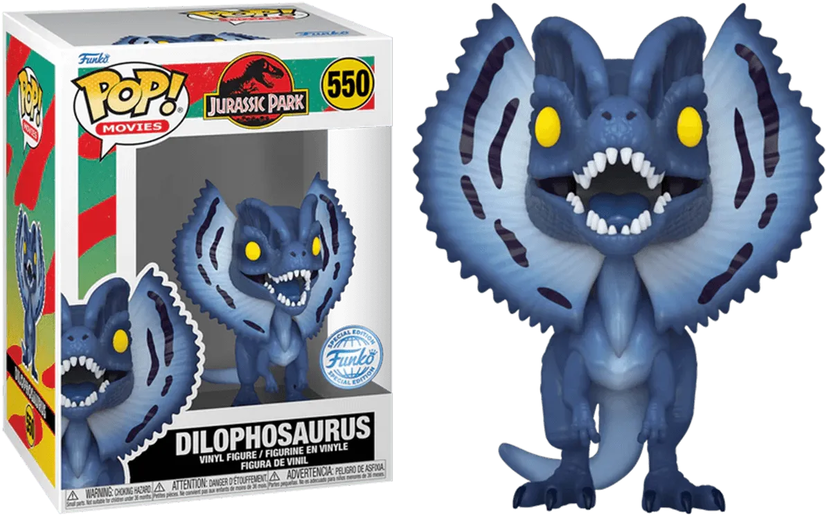 FUN81707 Jurassic Park - Dilophosaurus Moonlight US Exclusive Pop! Vinyl [RS] - Funko - Titan Pop Culture
