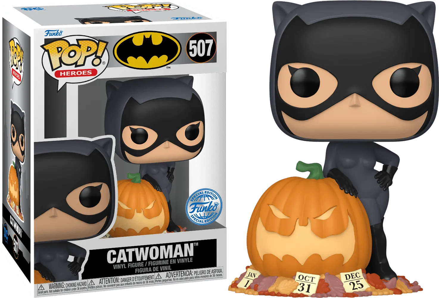 FUN81956 DC Comics - Catwoman with Pumpkin US Exclusive Pop! Vinyl [RS] - Funko - Titan Pop Culture