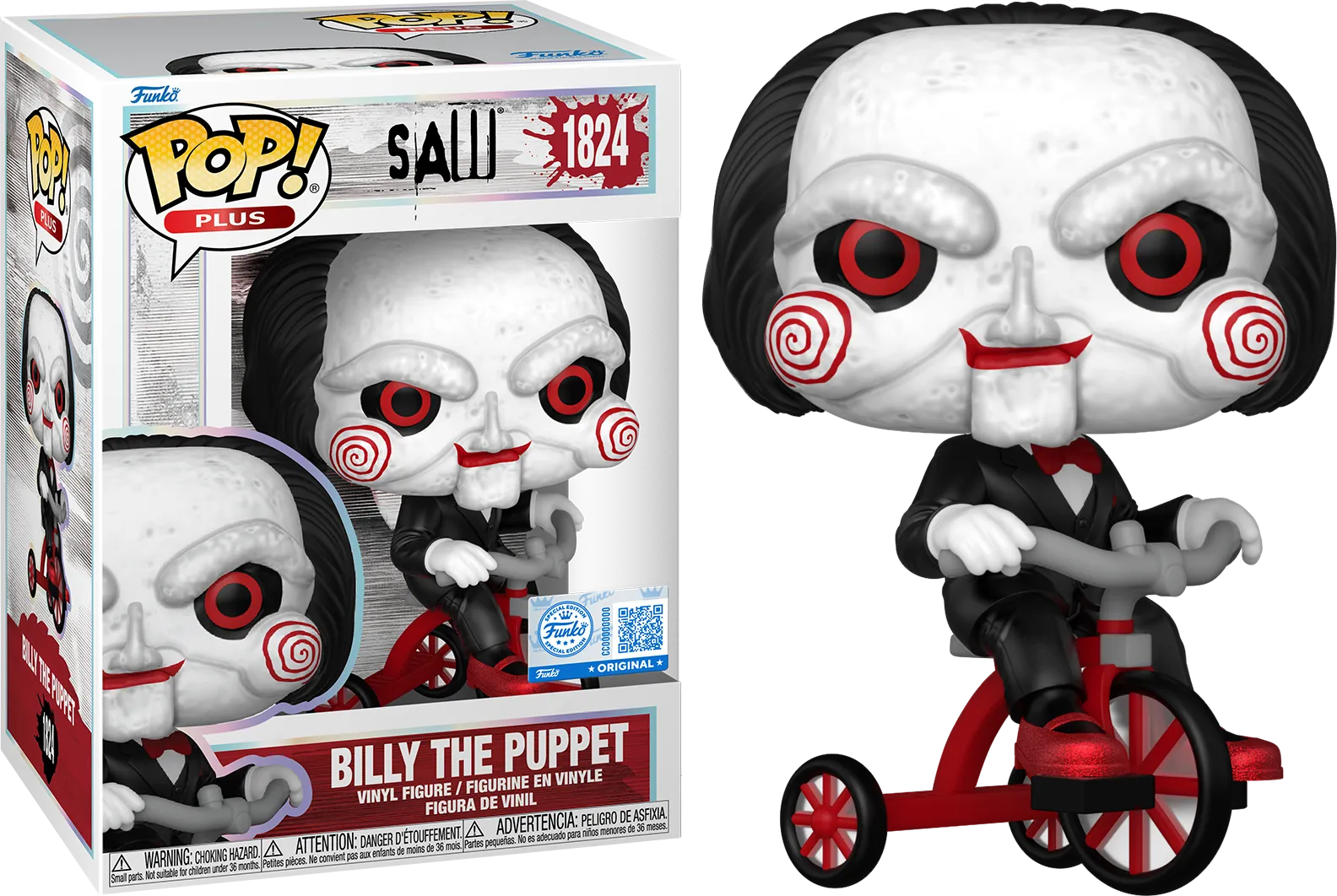FUN81961 Saw: 10th Anniversary - Billy on Tricycle US Exclusive Pop! Plus [RS] - Funko - Titan Pop Culture