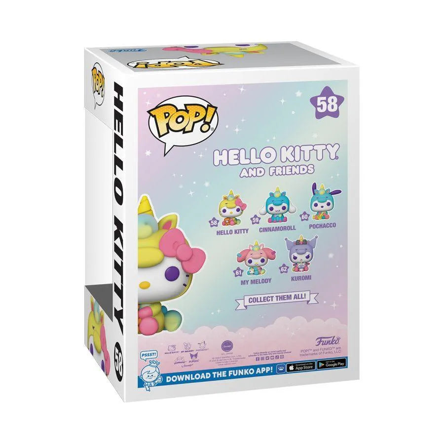 FUN82097 Hello Kitty - Hello Kitty Unicorn US Exclusive Diamond Glitter Pop! Vinyl [RS] - Funko TBA - Titan Pop Culture