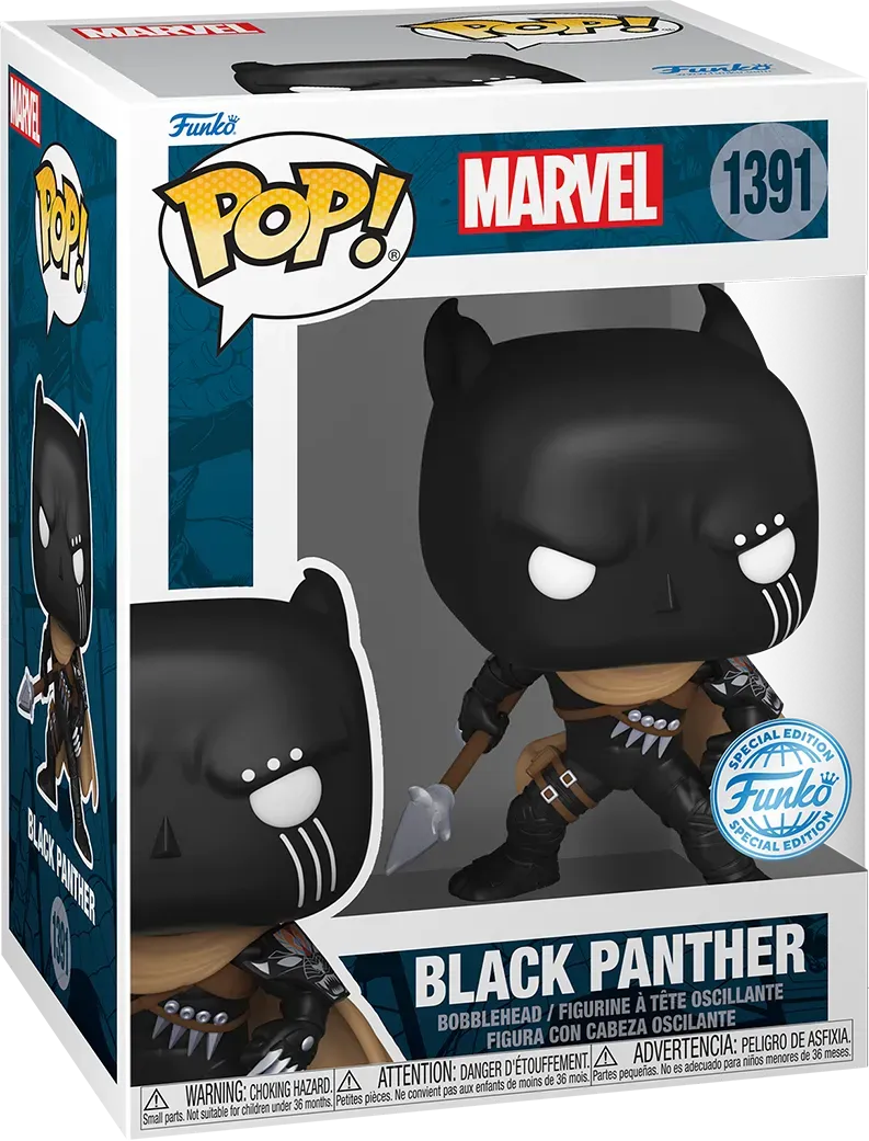 FUN82177 Marvel Comics - Black Panther US Exclusive Pop! Vinyl [RS] - Funko - Titan Pop Culture