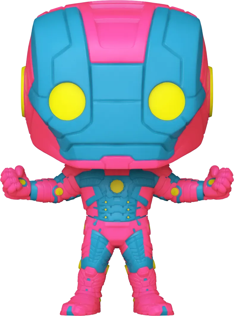 FUN82378 Marvel Comics - Iron Man MkV (Infinity Saga) US Exclusive Black Light Pop! Vinyl [RS] - Funko - Titan Pop Culture