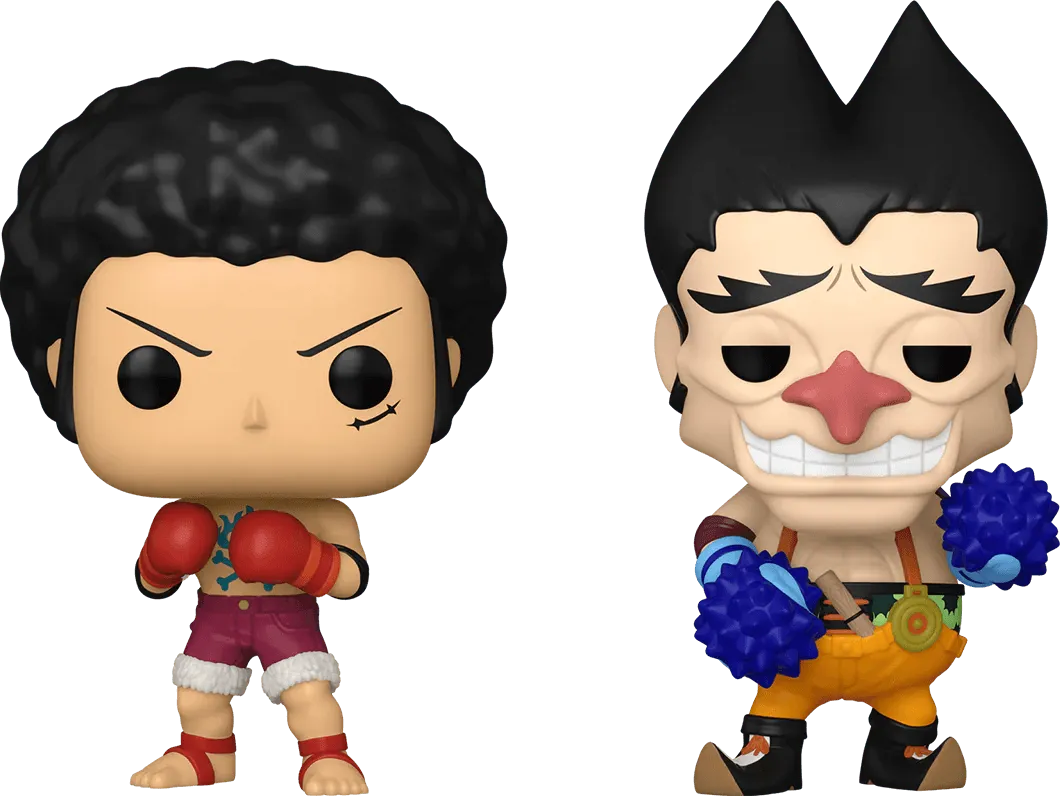 FUN82451 One Piece - Luffy & Foxy US Exclusive Pop! Vinyl 2-Pack [RS] - Funko - Titan Pop Culture