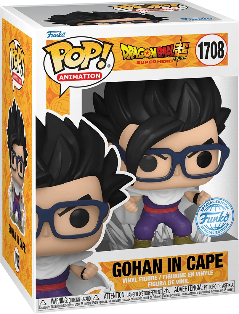 FUN82464 Dragon Ball Super: Super Hero - Gohan in Cape US Exclusive Pop! Vinyl [RS] - Funko - Titan Pop Culture