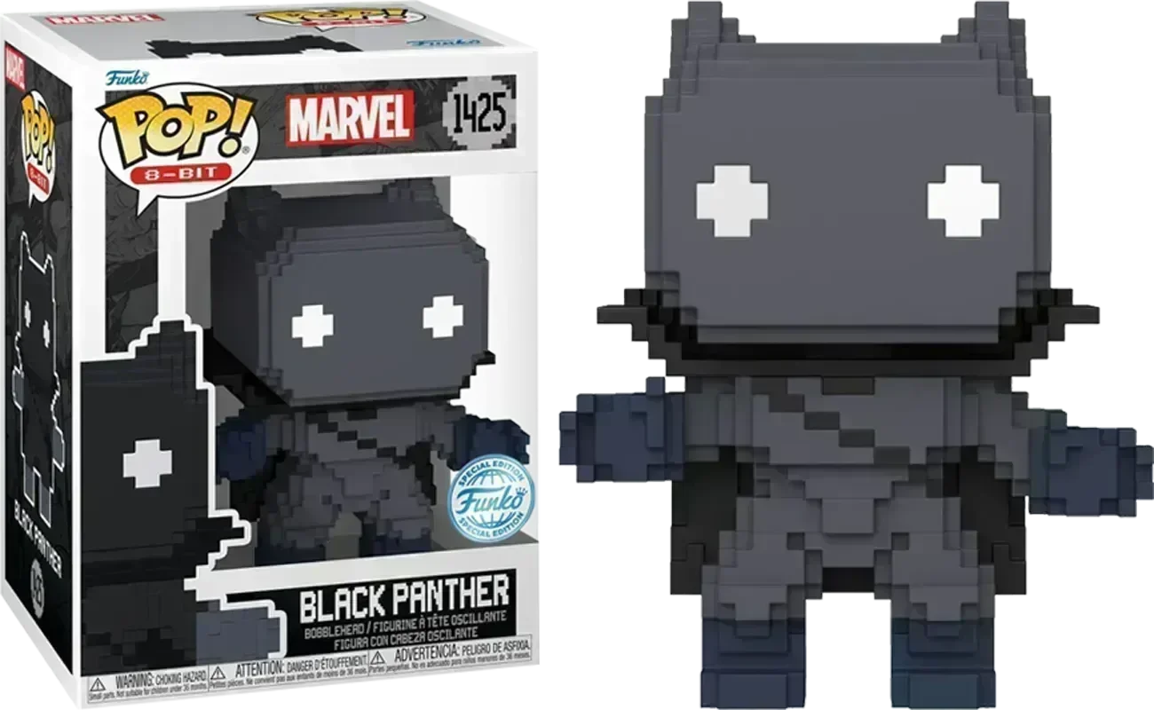 FUN82480 Marvel Comics: 8-Bit - Black Panther 8-Bit US Exclusive Pop! Vinyl [RS] - Funko - Titan Pop Culture