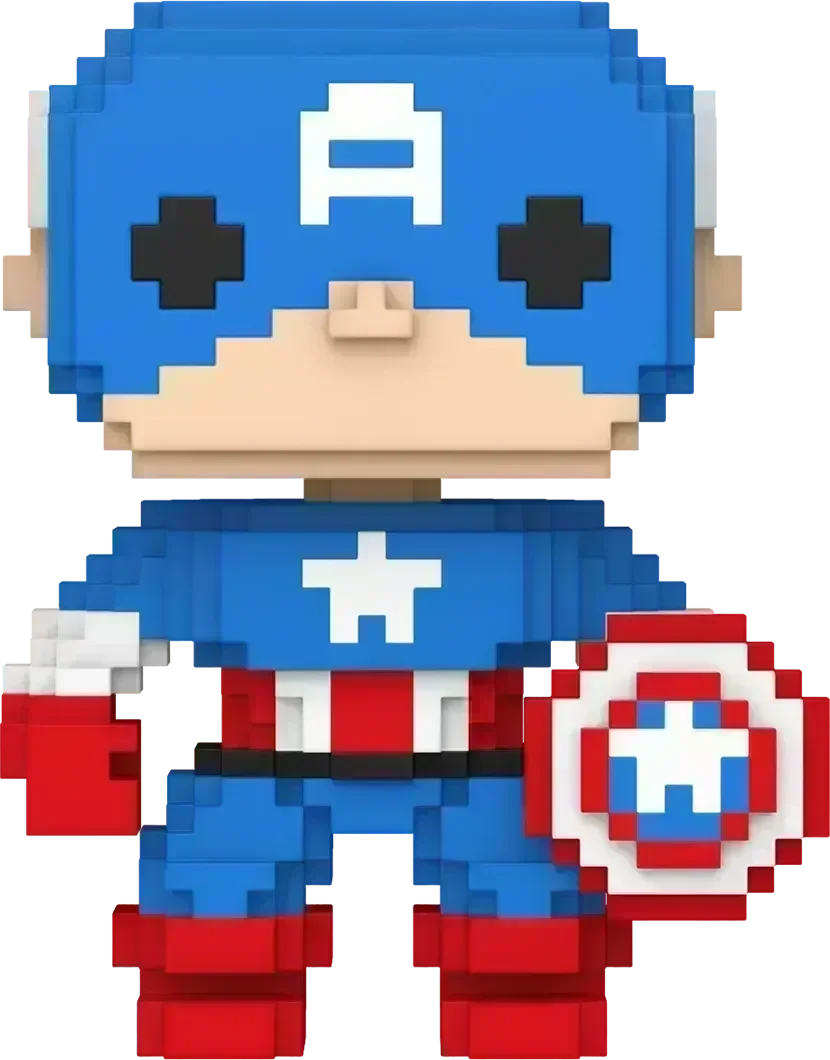 FUN82700 Marvel: 8-Bit - Captain America 8-Bit Pop! [RS] - Funko - Titan Pop Culture