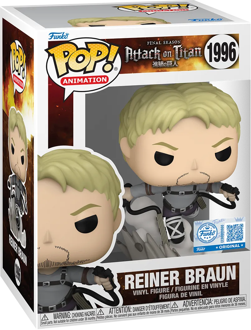 FUN82845 Attack on Titan - Reiner US Exclusive Pop! Vinyl [RS] - Funko - Titan Pop Culture