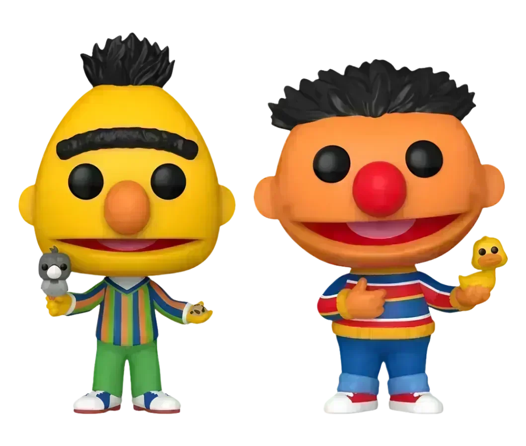 FUN82870 Sesame Street - Bert & Ernie US Exclusive Pop! Vinyl 2-Pack [RS] - Funko - Titan Pop Culture