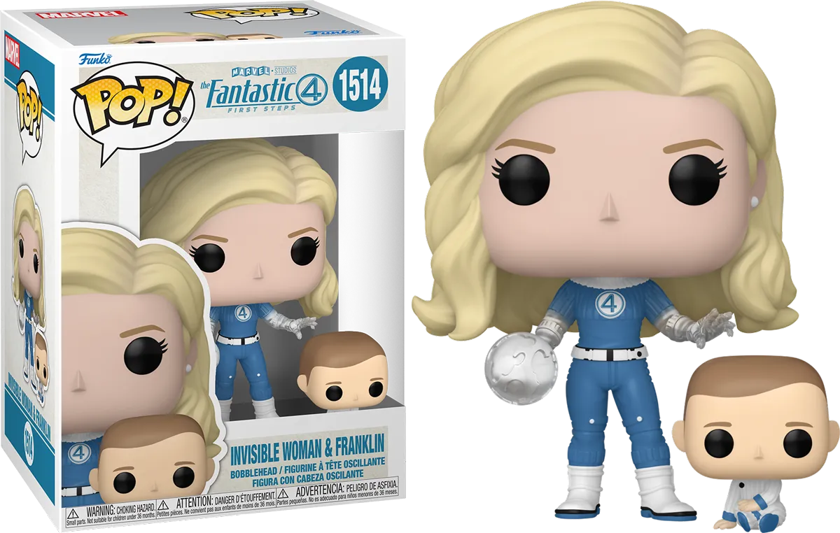 FUN83583 The Fantastic Four (2025) - Invisible Woman & Franklin Pop! Vinyl - Funko - Titan Pop Culture