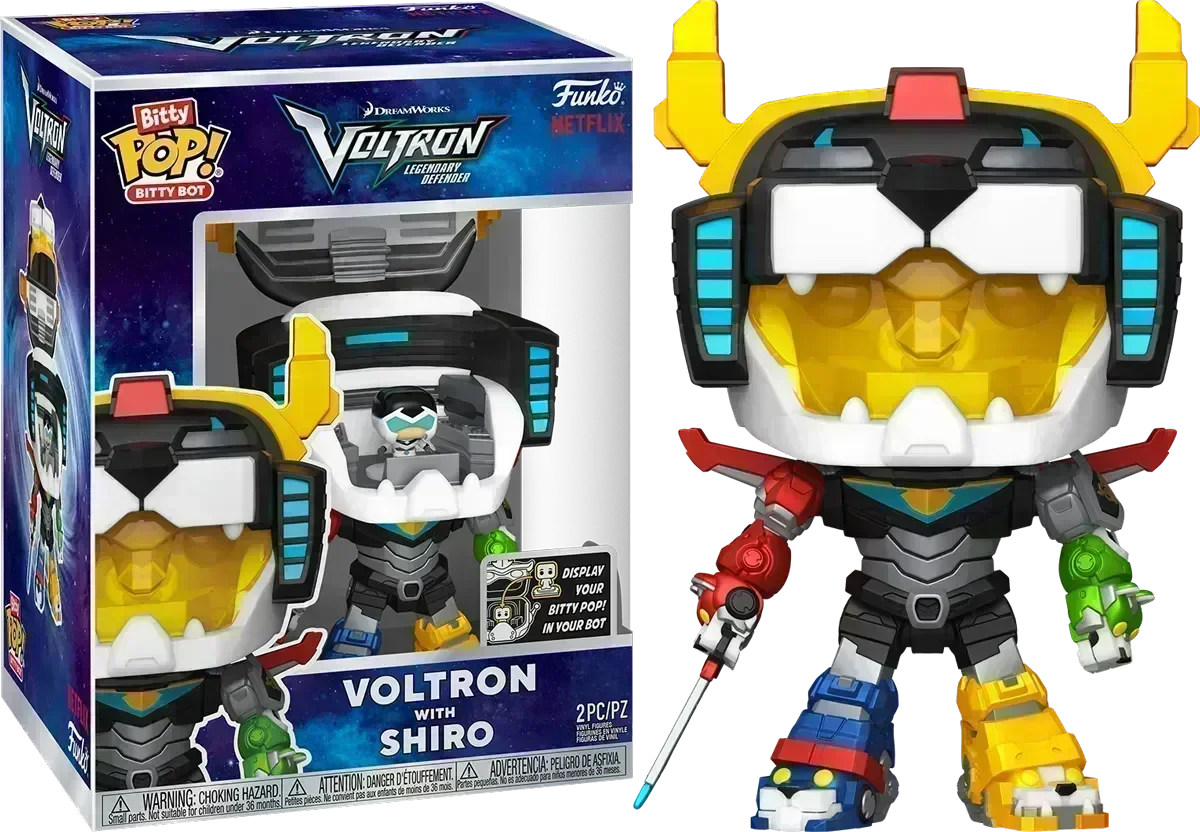 FUN83642 Voltron - Voltron with Shiro Bitty Pop! Bot - Funko - Titan Pop Culture