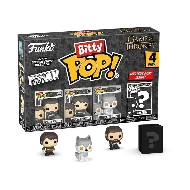 FUN83649 Game of Thrones - Ned Stark Bitty Pop! 4-Pack - Funko - Titan Pop Culture