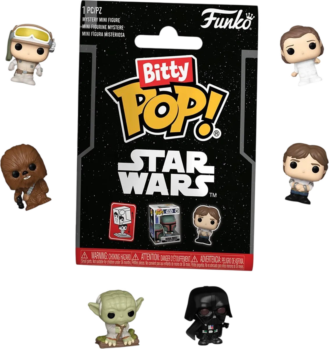FUN83674 Star Wars - Series 2 Bitty Pop! Blind Bag Assortment (Display of 32) - Funko - Titan Pop Culture