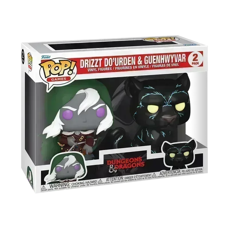 FUN83721 Dungeons & Dragons - Drizzt Do'Urden & Guenhwyvar Pop! Vinyl 2-Pack - Funko - Titan Pop Culture