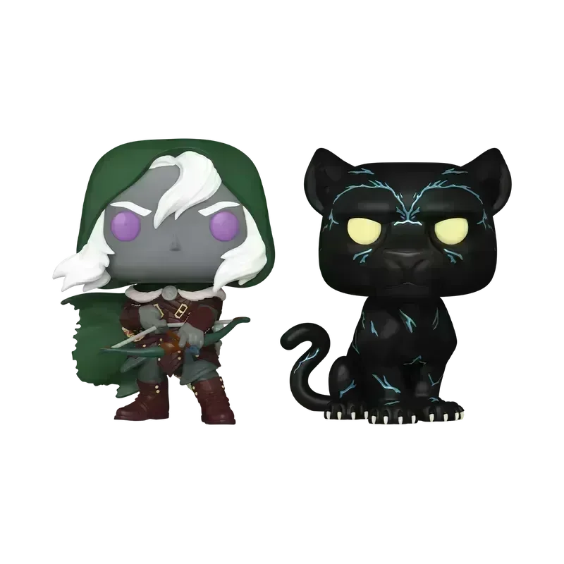 FUN83721 Dungeons & Dragons - Drizzt Do'Urden & Guenhwyvar Pop! Vinyl 2-Pack - Funko - Titan Pop Culture