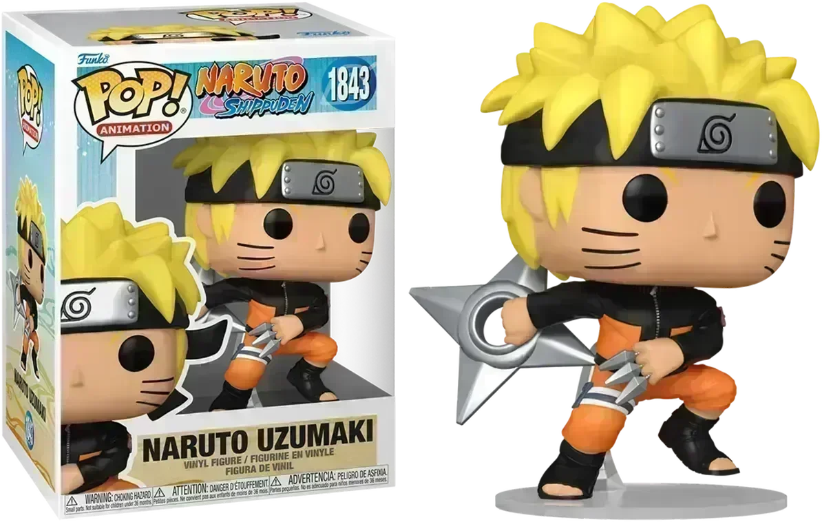 FUN83804BUNDLE Naruto - Naruto Uzumaki with Shuriken - Chase Bundle / Case - Funko - Titan Pop Culture
