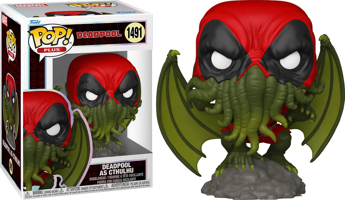FUN83984 Deadpool: Literary Classics - Deadpool as Cthulhu Pop! Vinyl - Funko - Titan Pop Culture