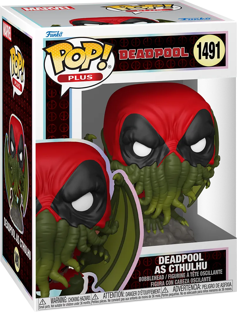FUN83984 Deadpool: Literary Classics - Deadpool as Cthulhu Pop! Vinyl - Funko - Titan Pop Culture