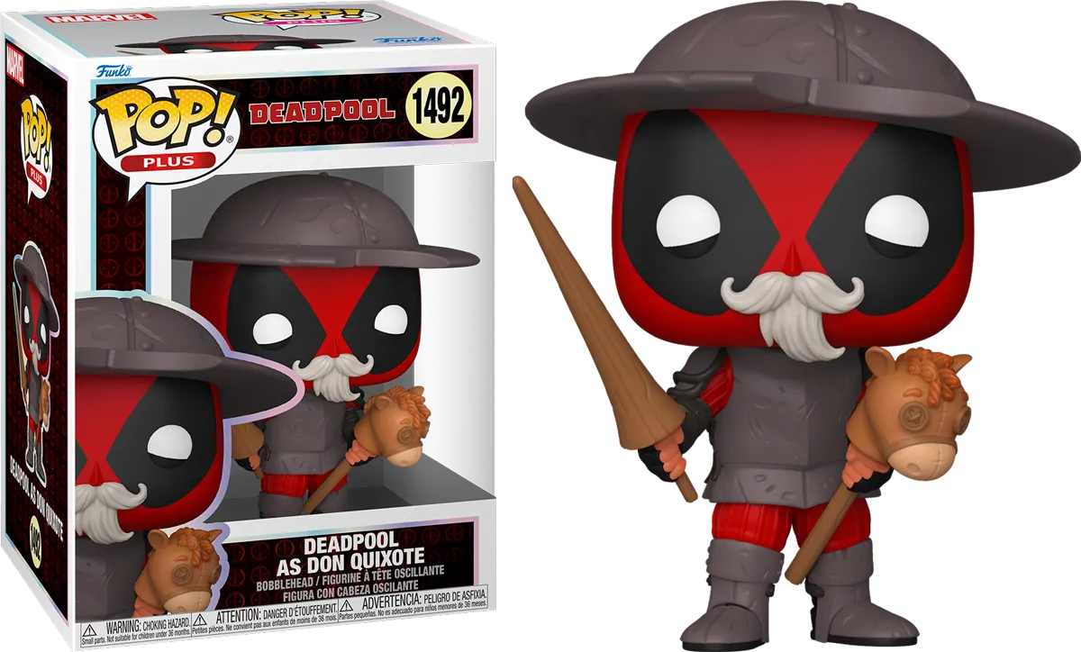 FUN83985 Deadpool: Literary Classics - Deadpool as Don Quixote Pop! Vinyl - Funko - Titan Pop Culture