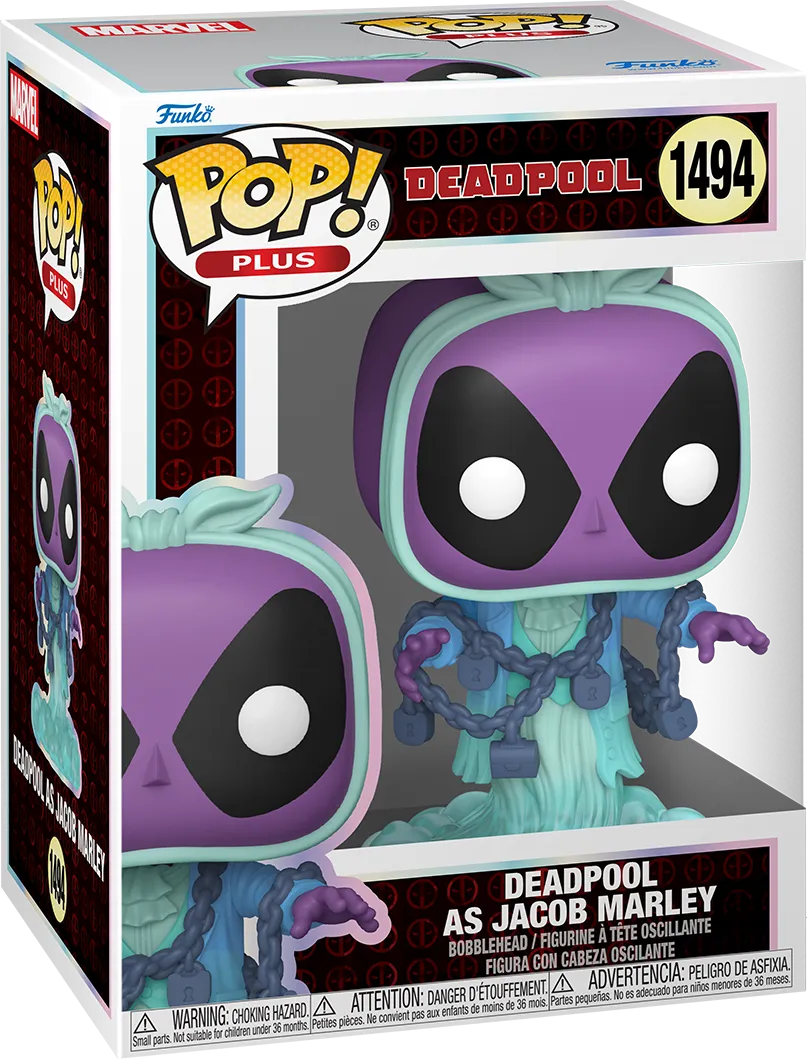 FUN83987 Deadpool: Literary Classics - Deadpool as Jacob Marley Pop! Vinyl - Funko - Titan Pop Culture