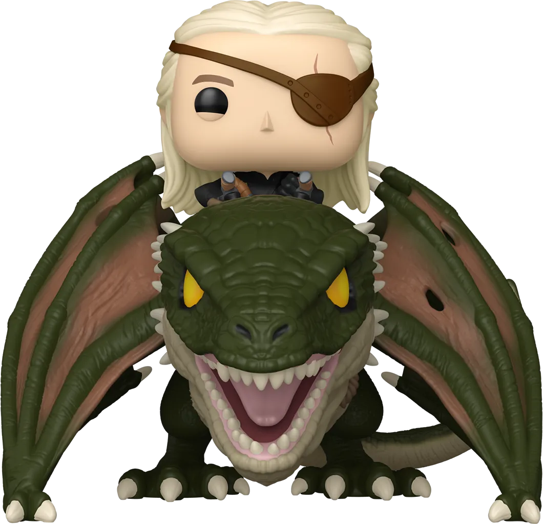 FUN84436 Game of Thrones: House of the Dragon - Aemond Targaryen with Vhagar US Exclusive Pop! Ride [RS] - Funko - Titan Pop Culture