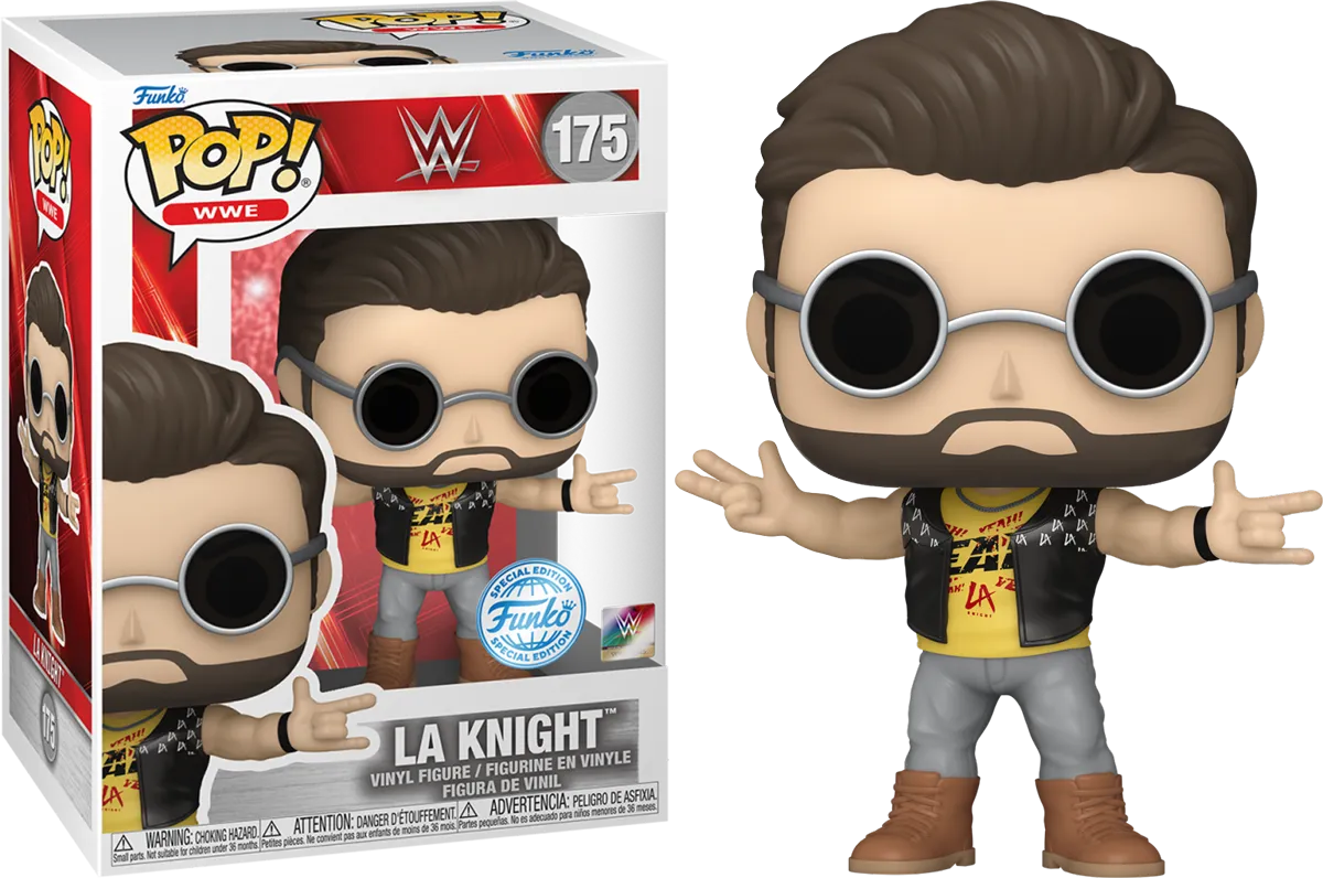 FUN84454 WWE - LA Knight US Exclusive Pop! Vinyl [RS] - Funko - Titan Pop Culture