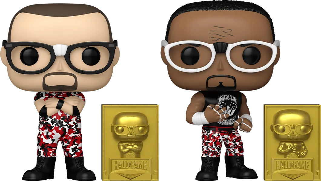 FUN84455 WWE: Hall of Fame - Dudley Boyz Red Camo Pop! Vinyl 2-Pack [RS] - Funko - Titan Pop Culture