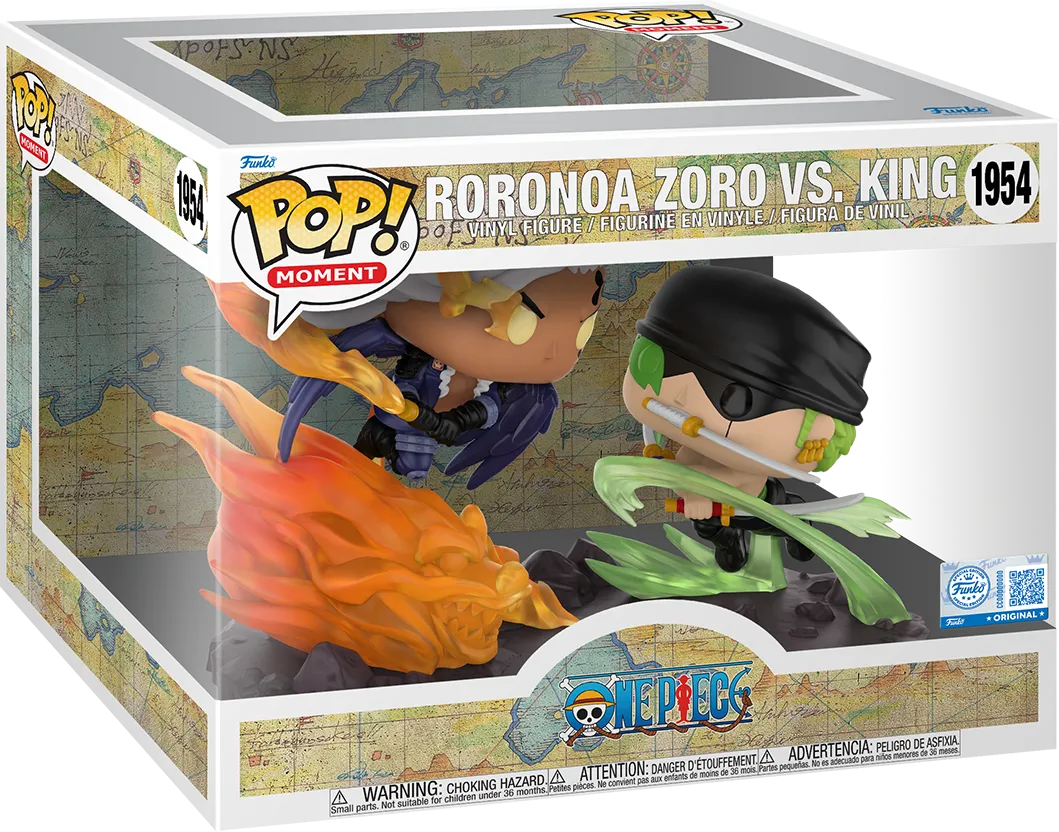 FUN84487 One Piece - Roronoa Zoro vs. King US Exclusive Pop! Moment [RS] - Funko - Titan Pop Culture