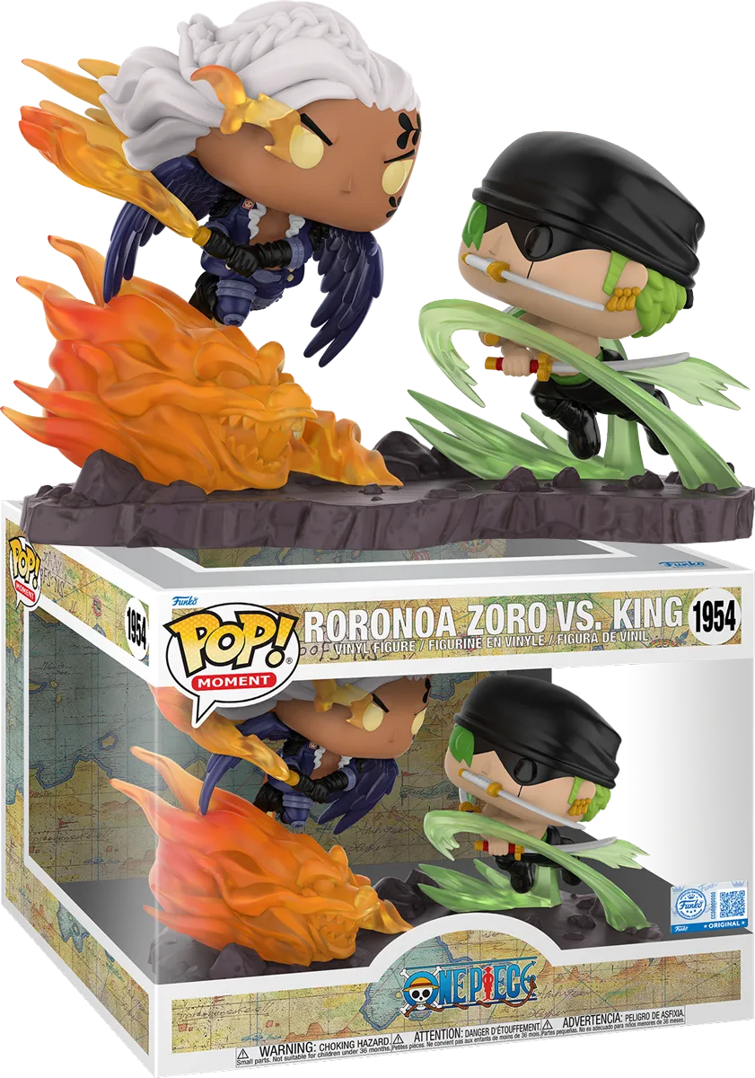 FUN84487 One Piece - Roronoa Zoro vs. King US Exclusive Pop! Moment [RS] - Funko - Titan Pop Culture