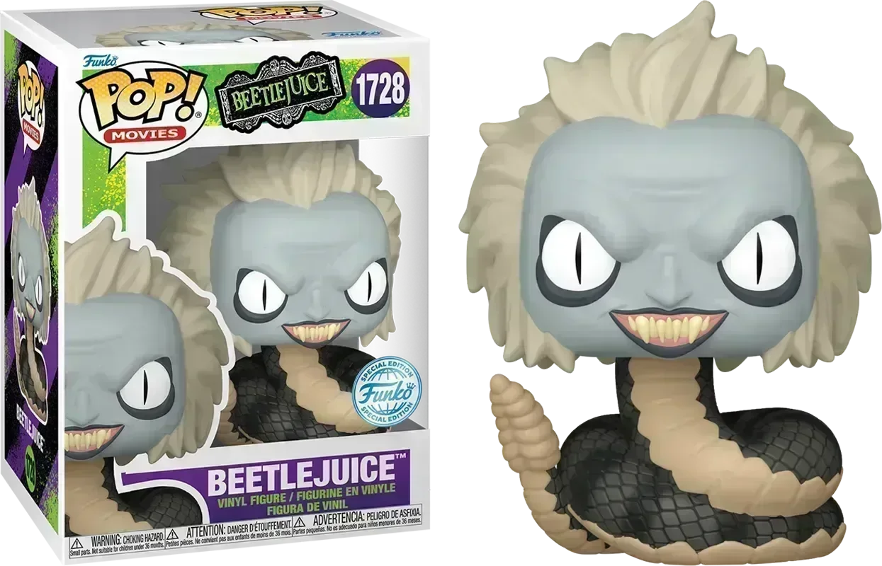 FUN84491 Beetlejuice - Beetlejuice (Rattlesnake) Exclusive Pop! Vinyl [RS] - Funko - Titan Pop Culture