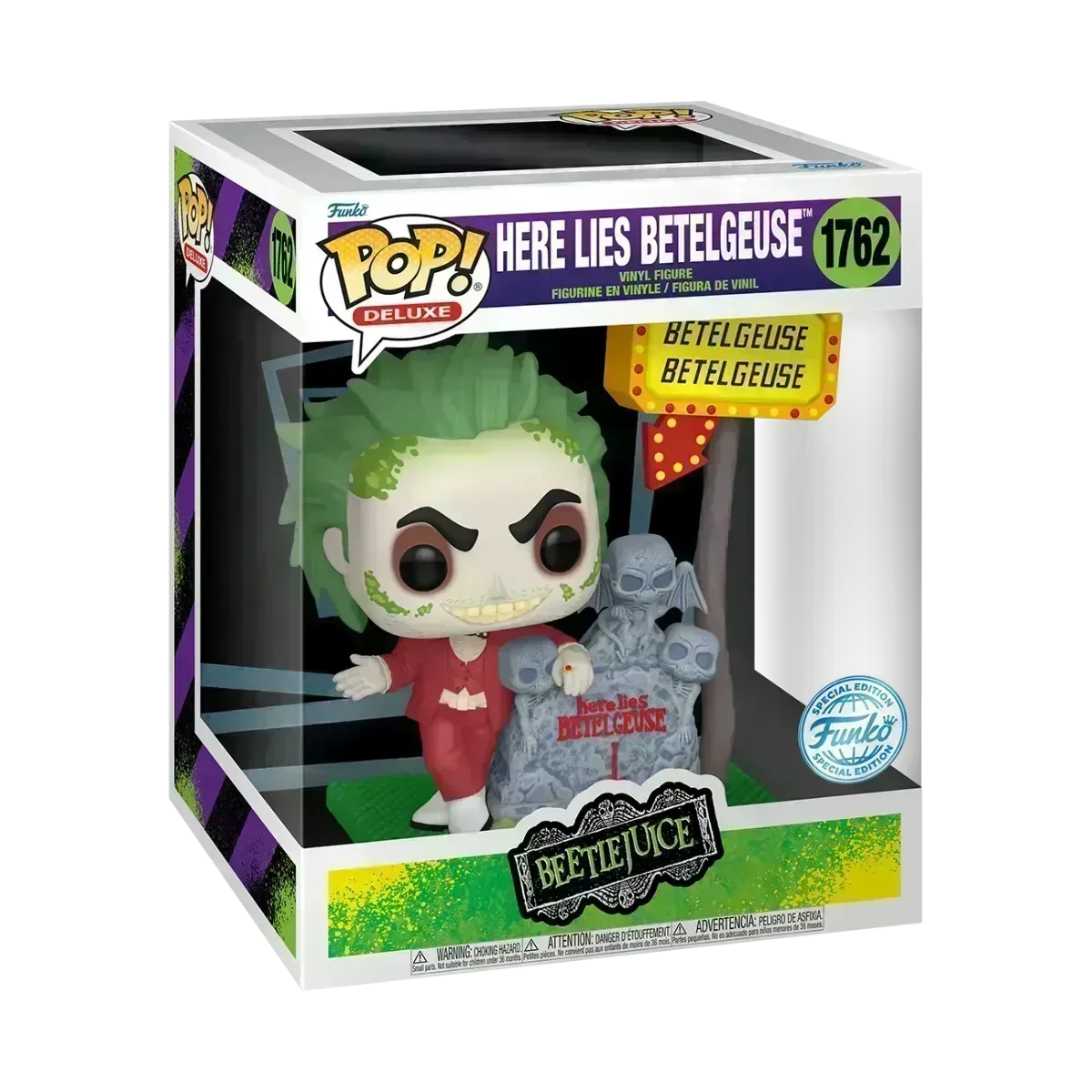 FUN84529 Beetlejuice - Here Lies Betelguise US Exclusive Pop! Deluxe [RS] - Funko - Titan Pop Culture