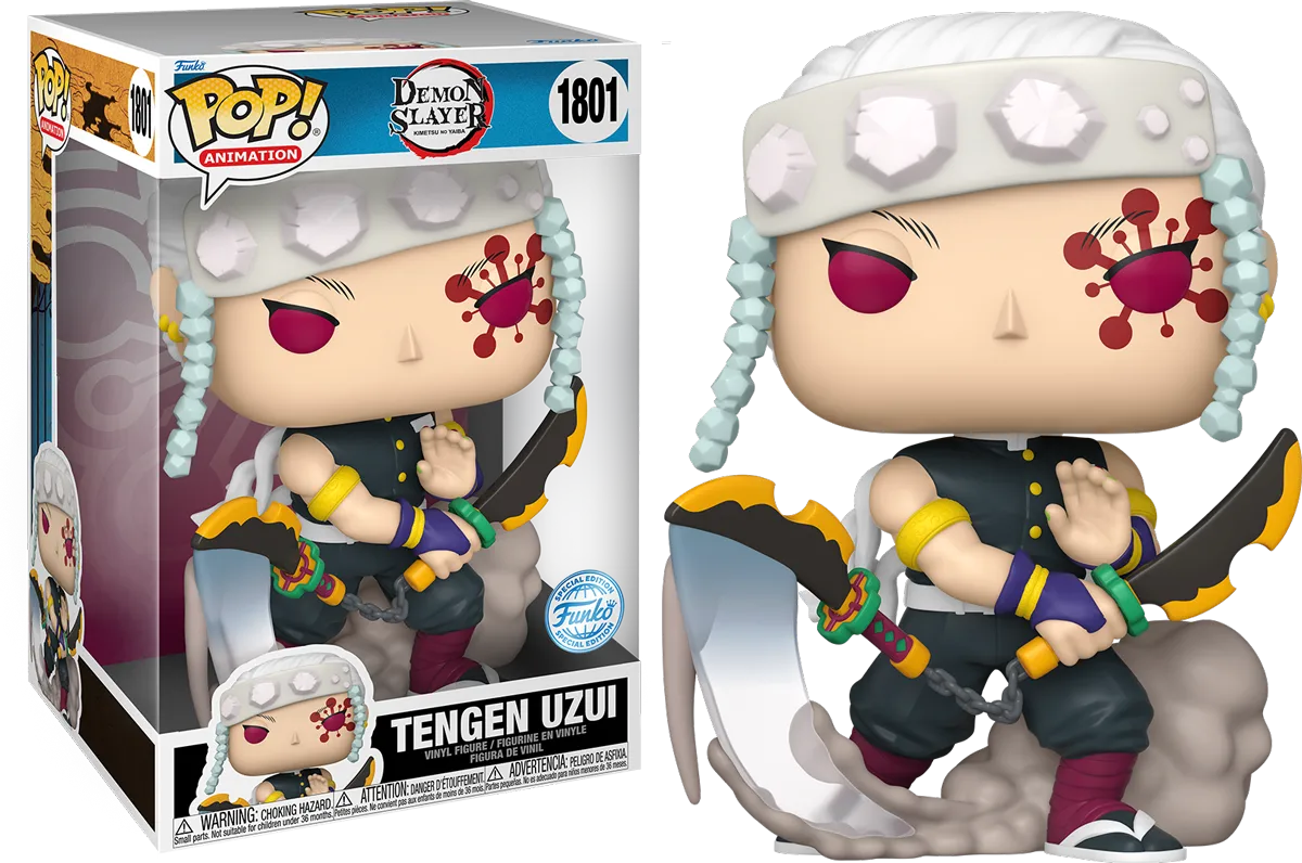 FUN84594 Demon Slayer - Tengen Uzui US Exclusive 10" Pop! Vinyl [RS] - Funko - Titan Pop Culture