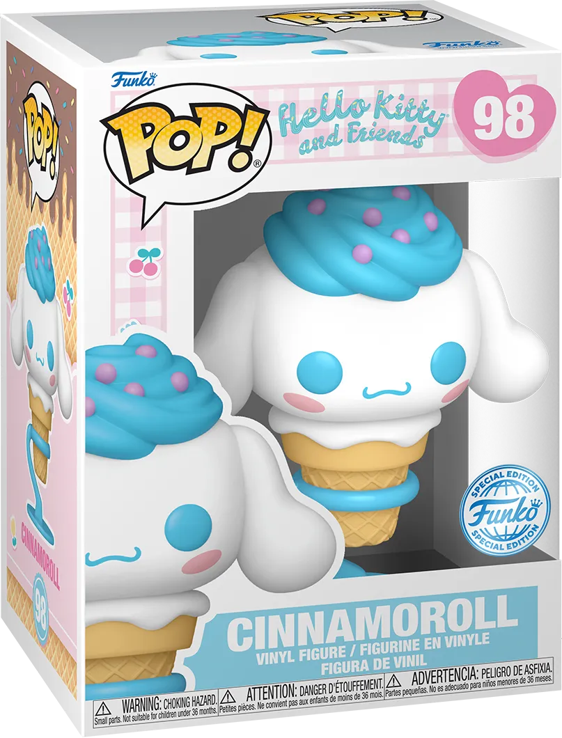 FUN84604 Hello Kitty - Cinnamoroll as Ice Cream Cone US Exclusive Pop! Vinyl [RS] - Funko - Titan Pop Culture