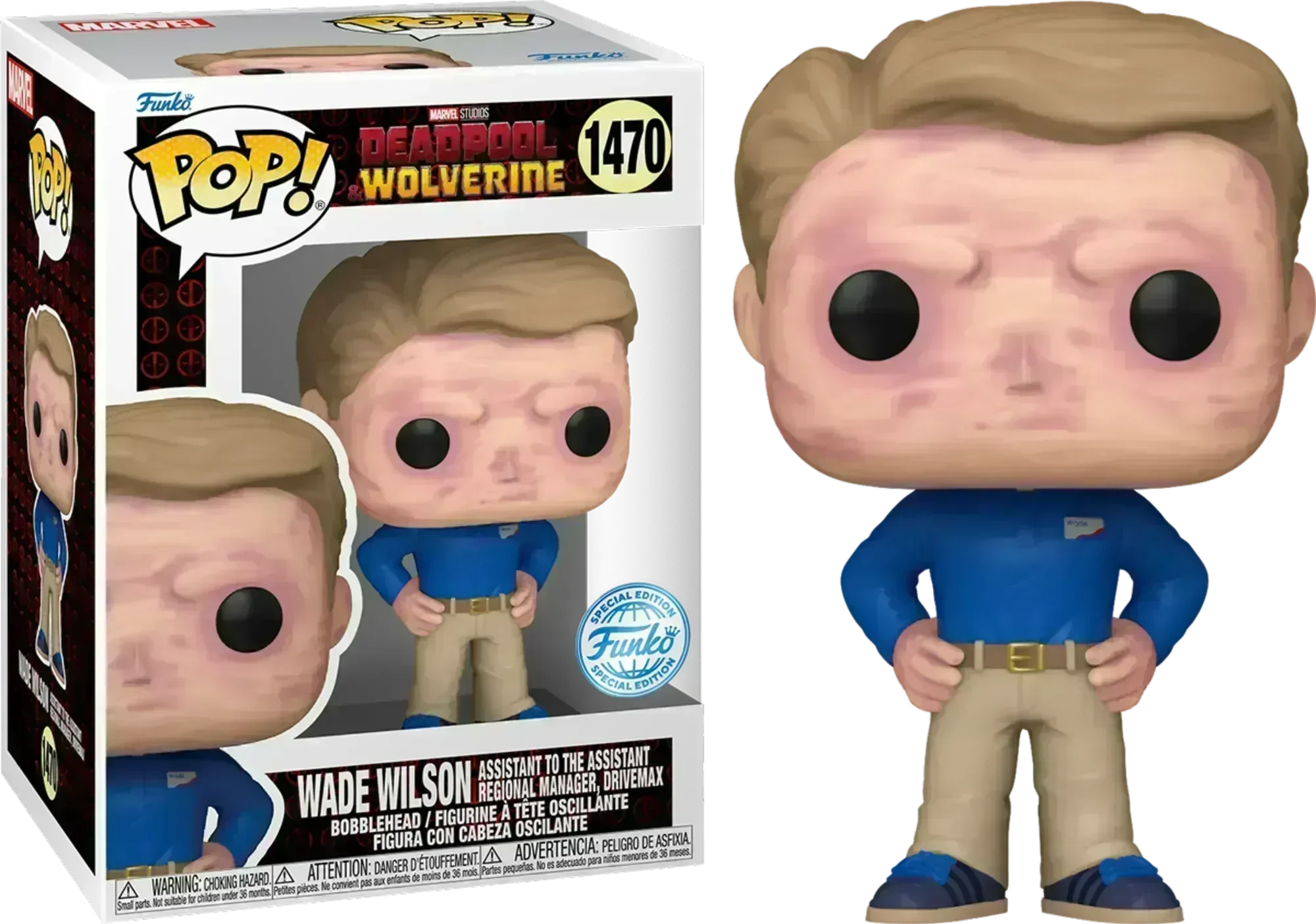 FUN84906 Deadpool & Wolverine - Wade Wilson (Assistant) US Exclusive Pop! Vinyl [RS] - Funko - Titan Pop Culture