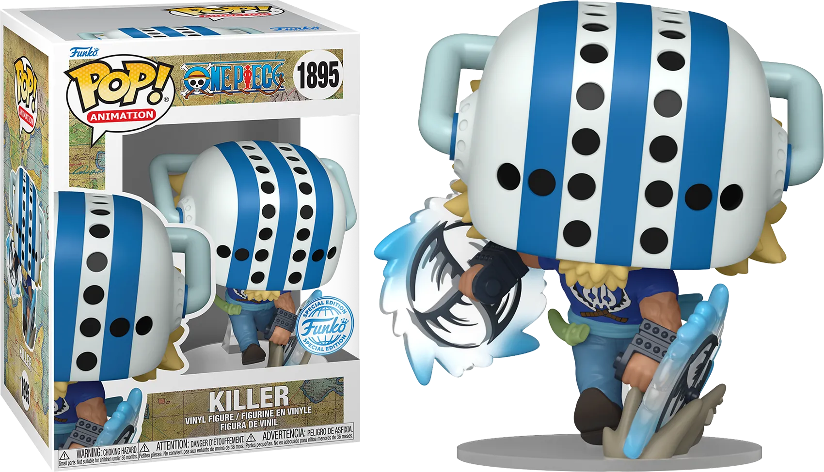 FUN84907 One Piece - Killer US Exclusive Pop! Vinyl [RS] - Funko - Titan Pop Culture